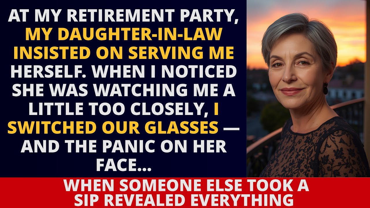 Она настаивала на том, чтобы обслужить меня, но когда я поменяла стаканы местами, моя невестка за...