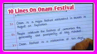 10 Lines On Onam Festival in english |Essay writing Onam|Onam Festival nibandh |Data Education|