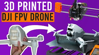 I 3D printed the DJI FPV Drone (Real life size and color)