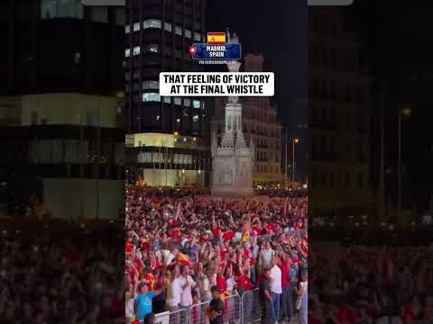 Madrid went WILD at the final whistle 😳