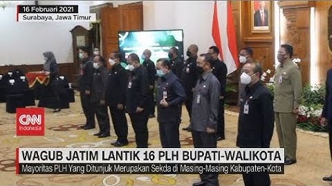 Wagub Jatim Lantik 16 PLH Bupati-Walikota