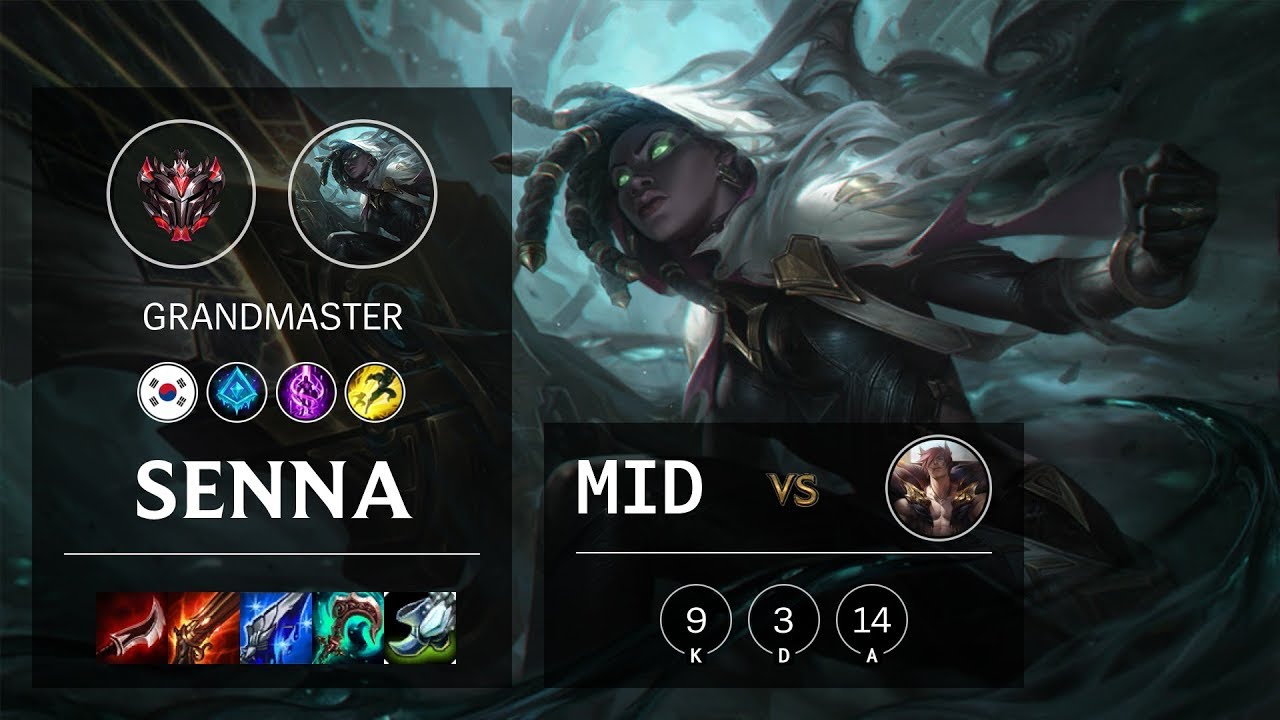Senna Mid vs Sett - KR Grandmaster Patch 10.4