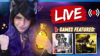 🔴 Resident Evil 9 Any% Casual Speedrun + DARK SOULS 3! First Playthrough - Episode 6 || KittyRawr