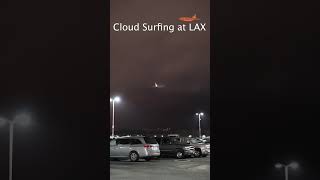 Night cloud surfing at LAX  #airplane #shorts #losangeles #airbus #boeing