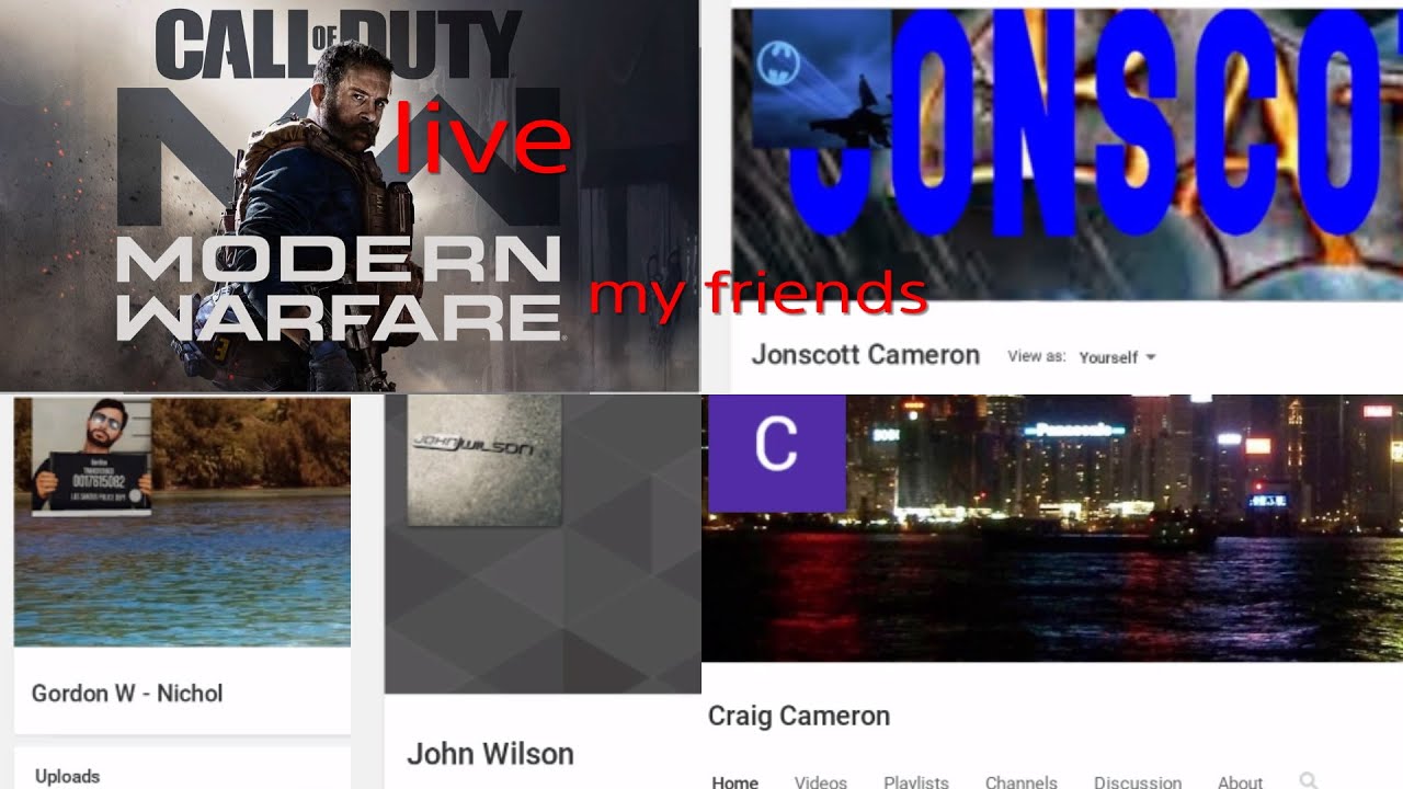 (No Commentary) call of duty modern warfare with friend Craig Cameron John Wilson Gordon W - Nichol