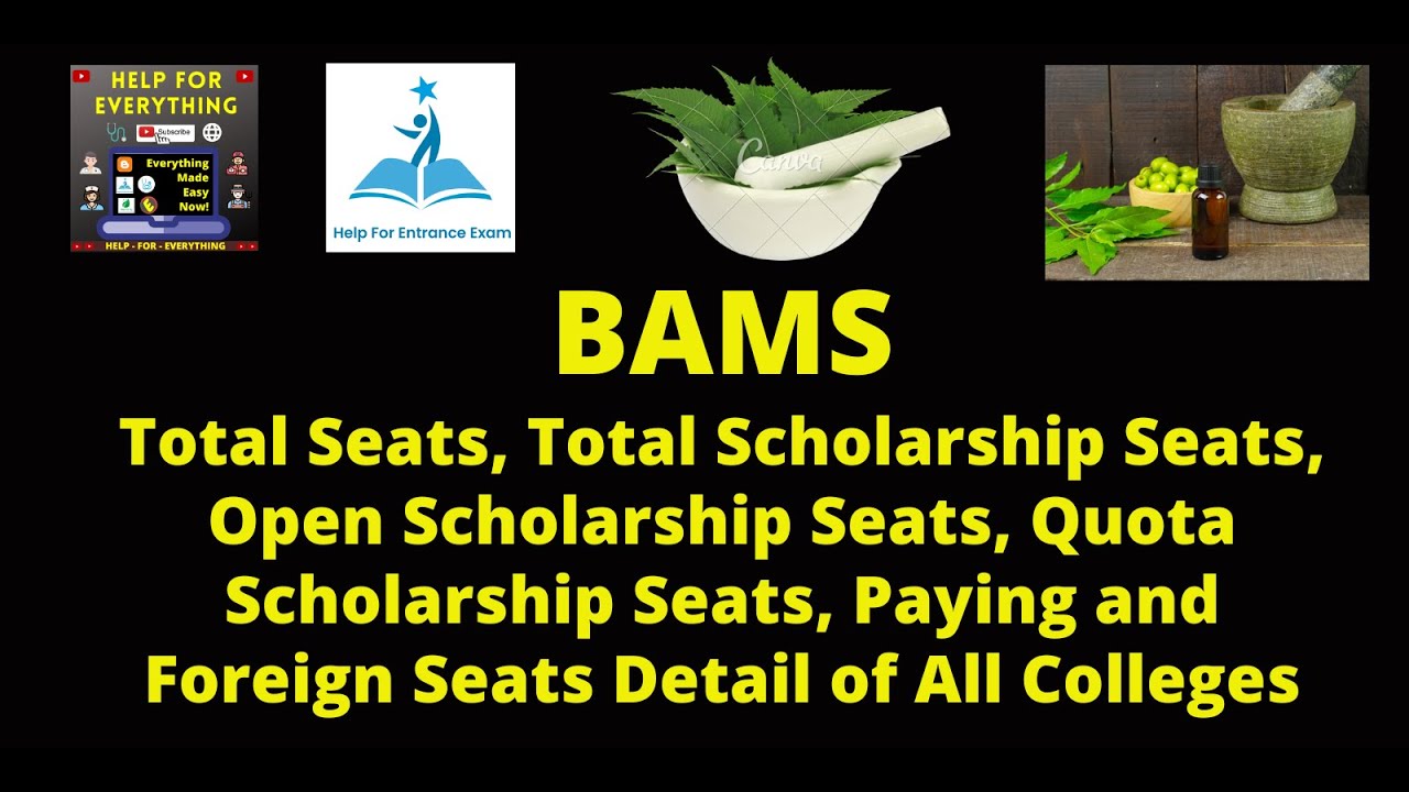 BAMS Nepal All Colleges Total Seats, Scholarship Seat, Quota Seats