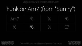 Video thumbnail of "Funk on Am7 - 115 bpm (from "Sunny") : Backing Track"