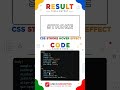 amazing CSS text stroke hover effect tutorial for beginners based on css effects and html. #css #ui