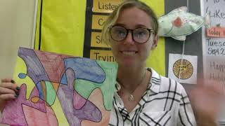 1st Grade Abstract Line Art Virtual Lesson Week 1
