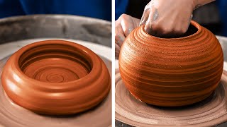CLAY POTTERY ART! Satisfying DIY Crafts With Clay, Metal And Ordinary Objects
