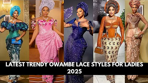 Latest Trendy Owambe Lace Gown Styles for Ladies 2025 #fashion #women #wedding #clothing 