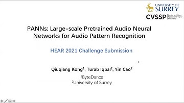 PANNs: Large-scale pretrained audio neural networks for audio pattern recognition