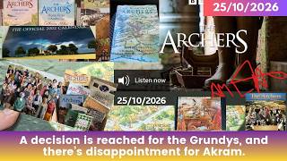 2026 10 25 The Archers Soap Opera: Orchard Apple Salvage, Vince’s Diagnosis & Surprising Baby Name!