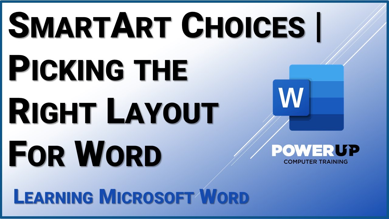 Select the Right SmartArt Gallery Layout in Microsoft Word