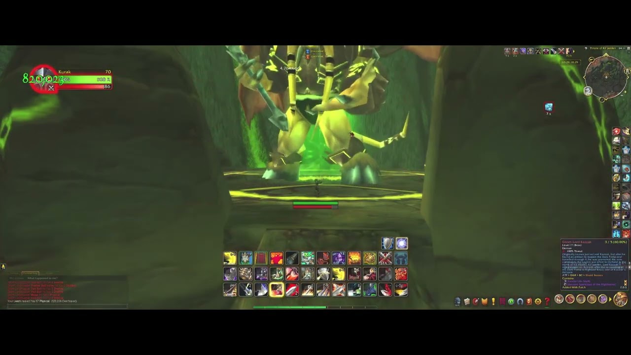 Doom Lord Kazzak Elite/Rare, Drops BoE's people sell for gold on AH , Hellfire Peninsula (Outland)