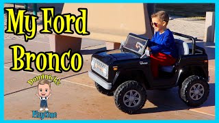 MY NEW BRONCO | KID TRAX RIDE ON | DOMINICK&#39;S PLAYTIME