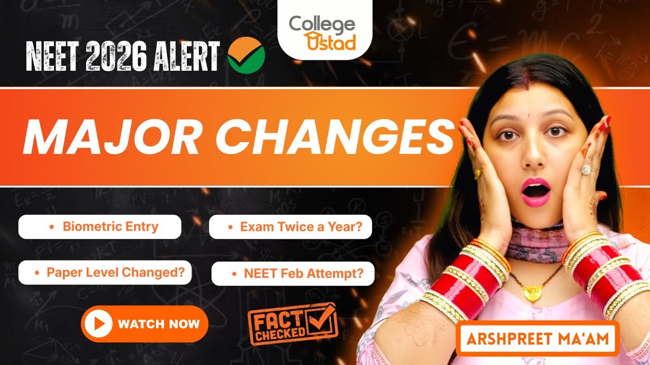 NEET 2026 Shock Updates 😳 | Photo, Biometric, New Pattern & More!
