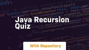 java recursion quiz