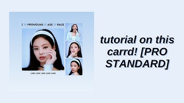 tutorial on this carrd! - © jjuniiy [PRO STANDARD]