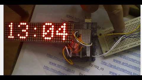 clock on matrix led display with MAX7219 (2)