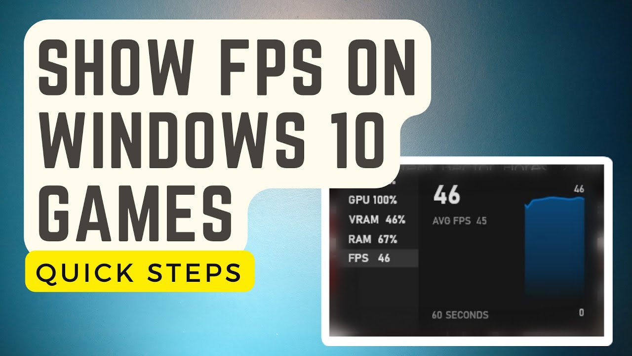 Easy Steps To Show FPS On Windows 10 Games Updated [2024] YouTube