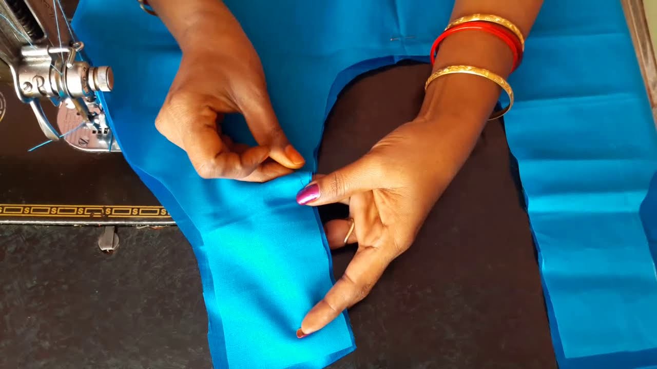 Blouse cutting and stiching/without using overlock stitch how to do ...