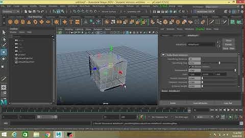 Maya 2020 tutorial - Maya Delta Mush deformer basic for beginners