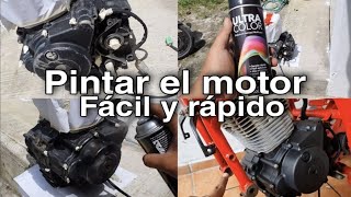 Cómo Pintar / Retocar el motor de tu moto con Aerosol!✅