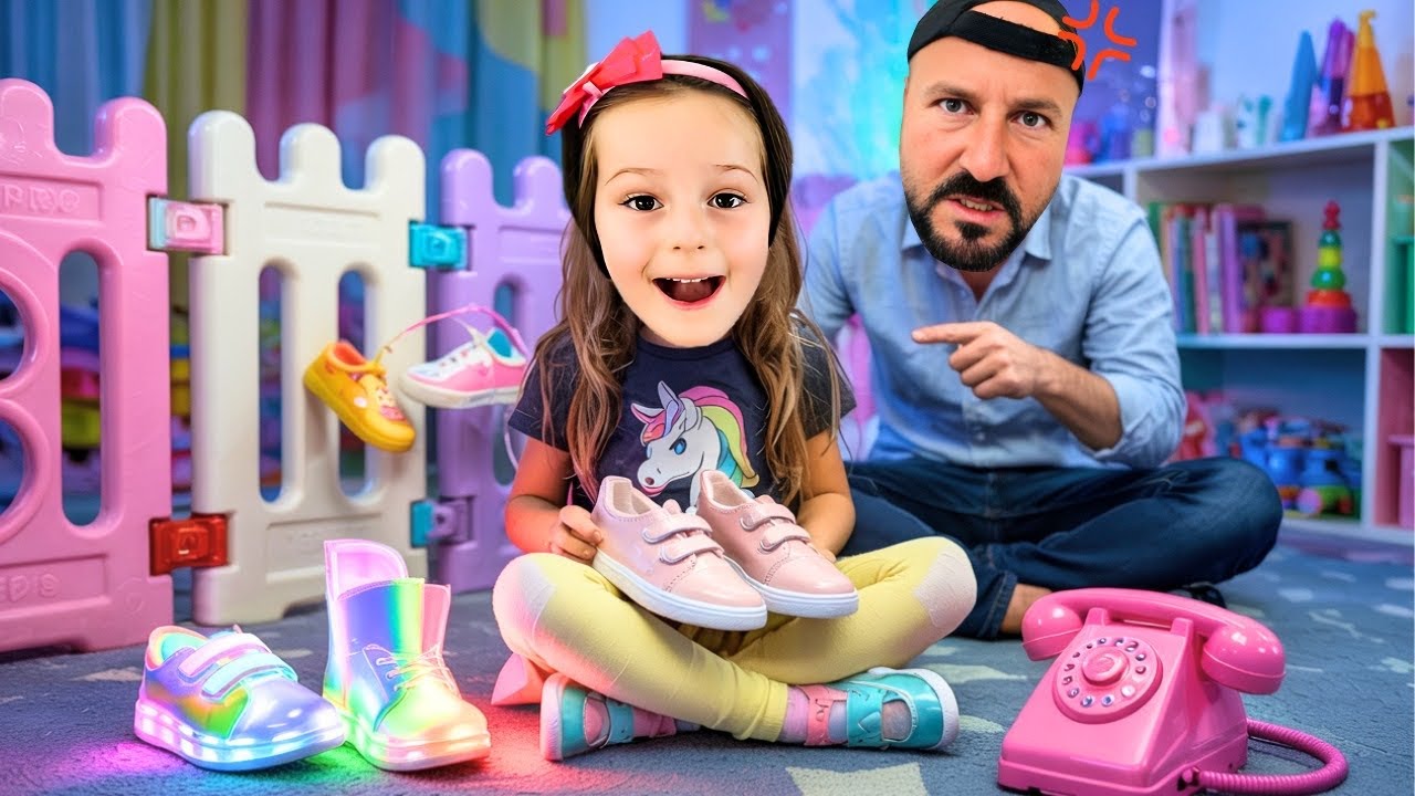 ADA VE TALHA IŞIKLI AYAKKABIM!PALYAÇO TALHANIN IŞIKLI AYAKKABISINI KAÇIRIYOR!