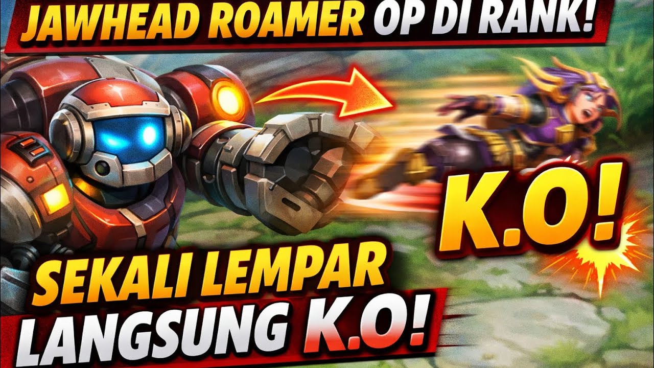 Jawhead Roamer OP di Rank! Sekali Lempar Langsung K.O 