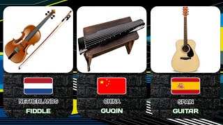 NATIONAL MUSICAL INSTRUMENTS FROM DIFFERENT COUNTRIES