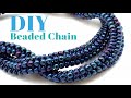 Make Your Own Beaded Herringbone Chain Using Toho Seed Beads