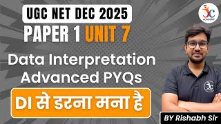 UGC NET Paper 1 Data interpretation Advanced PYQs | DI Series Part 6 | UGC NET Paper 1 Dec 2025