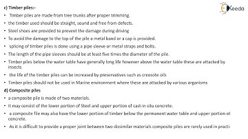 Definition and Types of Pile Foundations -Axially Loaded Pile Foundation -Geotechnical Engineering 2