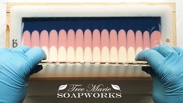 Cold Process Soap Making Stripe/Taiwan Swirl Cut 2 Ways (Technique Video #16)