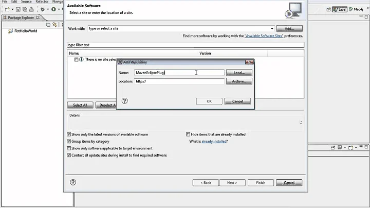 Steps to Plugin Maven into Eclipse IDE