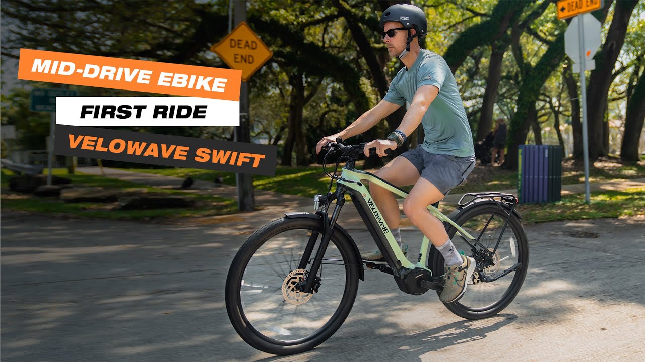 Play Velowave Electric Bikes' 32-second Swift M visual showcase on YouTube