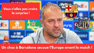 🚨 Huge surprise at Barça before Barcelona vs Newcastle in the Champions League