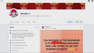 Yes, these wild posts on Wendy's Facebook page are real