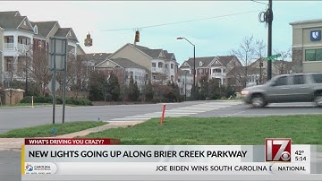 NCDOT installs new traffic lights at 2 busy Brier Creek intersections
