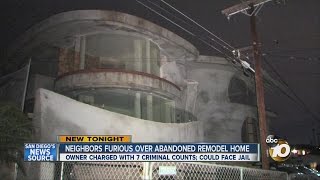 Unfinished, abandoned remodel in Point Loma has neighbors furious