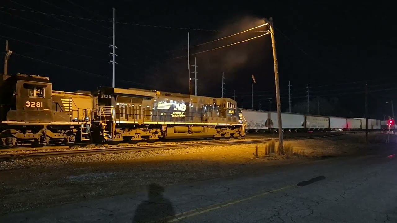 As P81 was finishing up, 173-car long NS 153 rolls thru Gainesville, Ga on 2/12/26