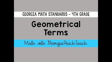 Geometric Terms