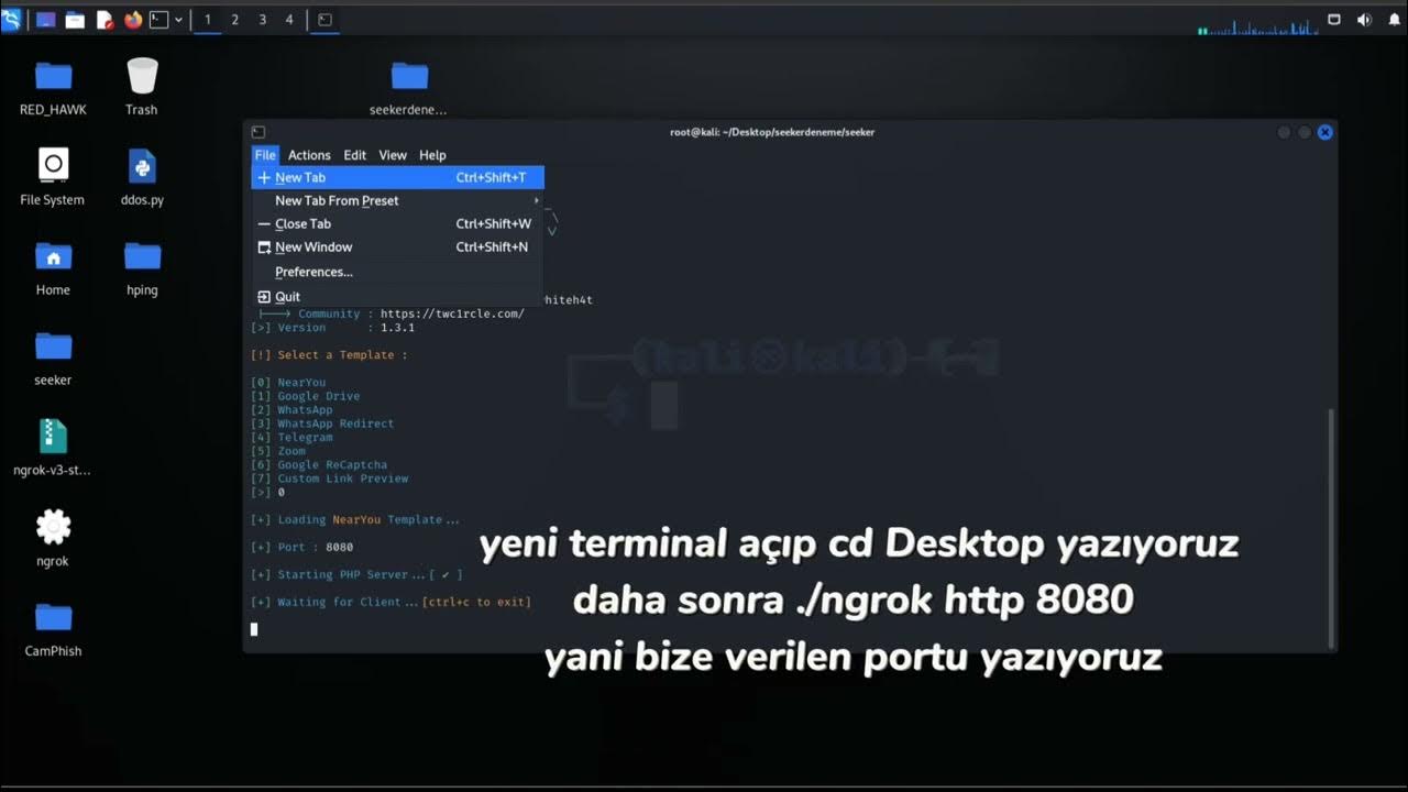 Kali Linux | seeker toolu ile konum öğrenme #kalilinux #2023 - YouTube