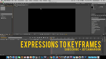 After Effects Tutorial : Expressions to Keyframes