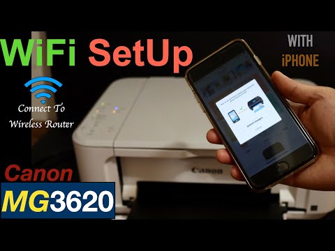 Canon Pixma MG3620 WiFi Setup, Connect To Wireless Router, Review.