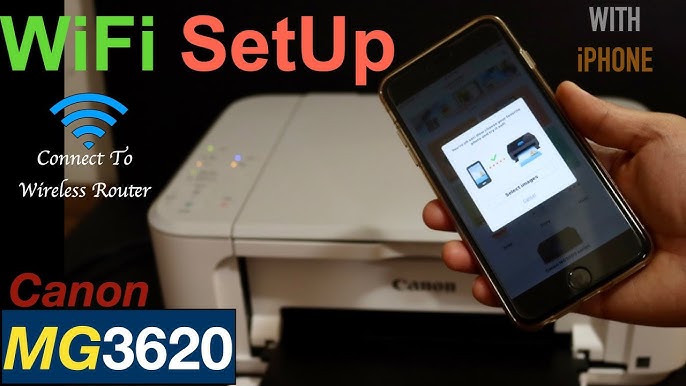 Canon Printer Wireless Setup How to connect to a Wi-Fi Network Router w/ 3  Methods (easy or painful) - YouTube