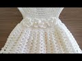 Crochet baby dress easy and simple pattern for 1year