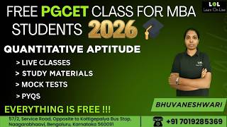 PGCET Number Series | Free PGCET Coaching in Kannada | Learn On-Line
