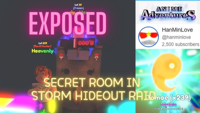 ANIME ADVENTURES HIDDEN ROOM CODE* WE ARE FOREVER A PART OF